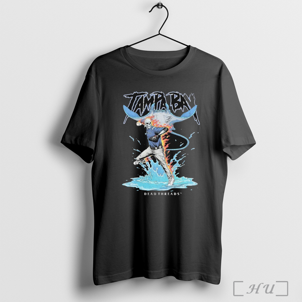 Officials Tampa Bay Rays Dead Threads Skeleton T Shirt Sweatshirt