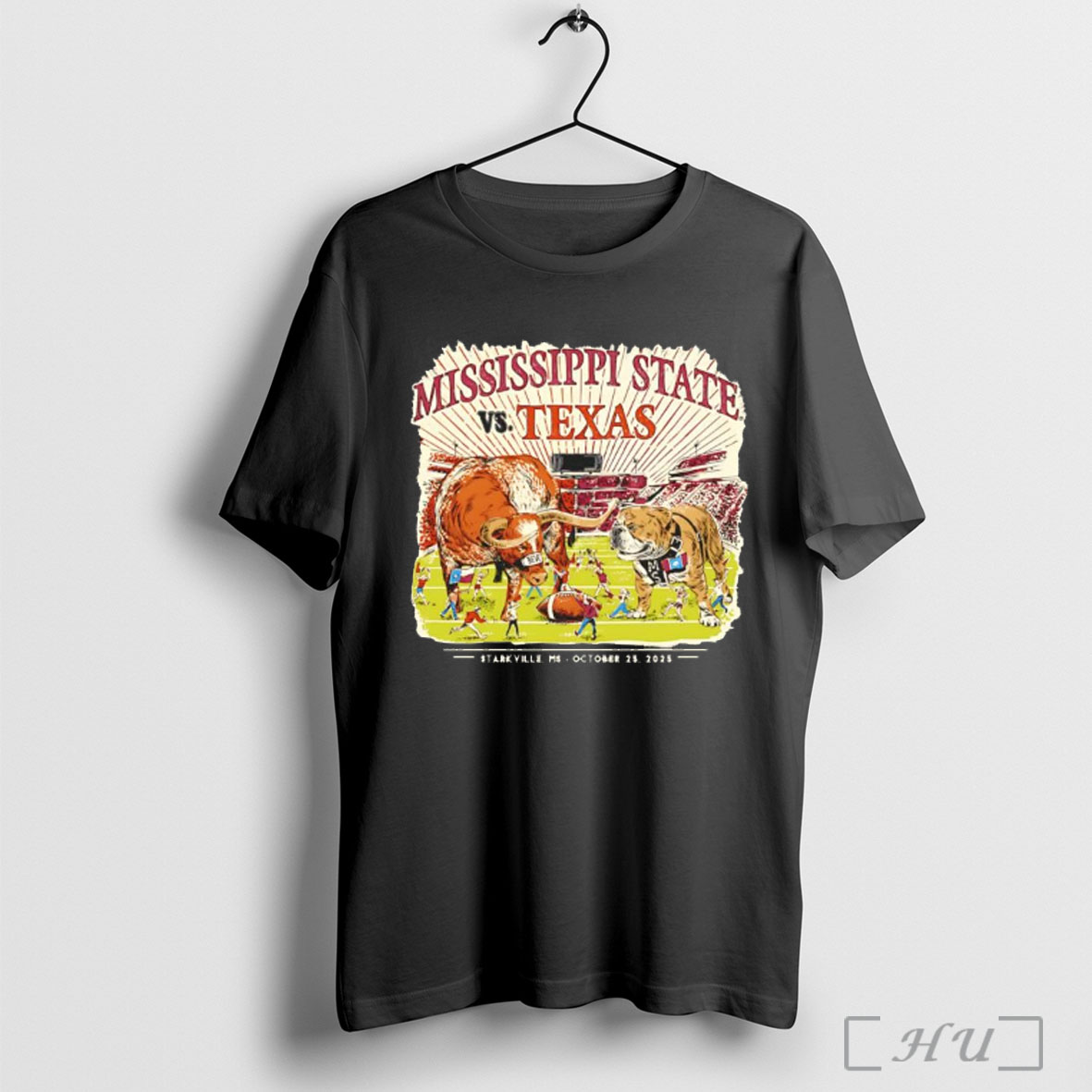 Officials Texas Longhorns Vs Mississippi State Bulldogs Football Game Day 2025 T Shirt Sweatshirt