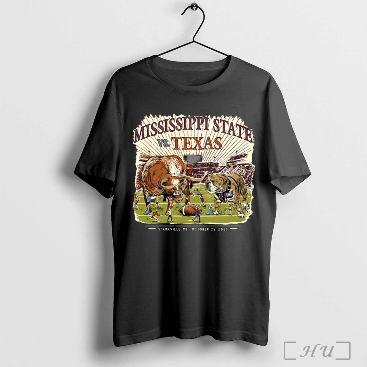 Officials Texas Longhorns Vs Mississippi State Bulldogs Game Day October 25 2025 Starkville Ms T Shirt Sweatshirt