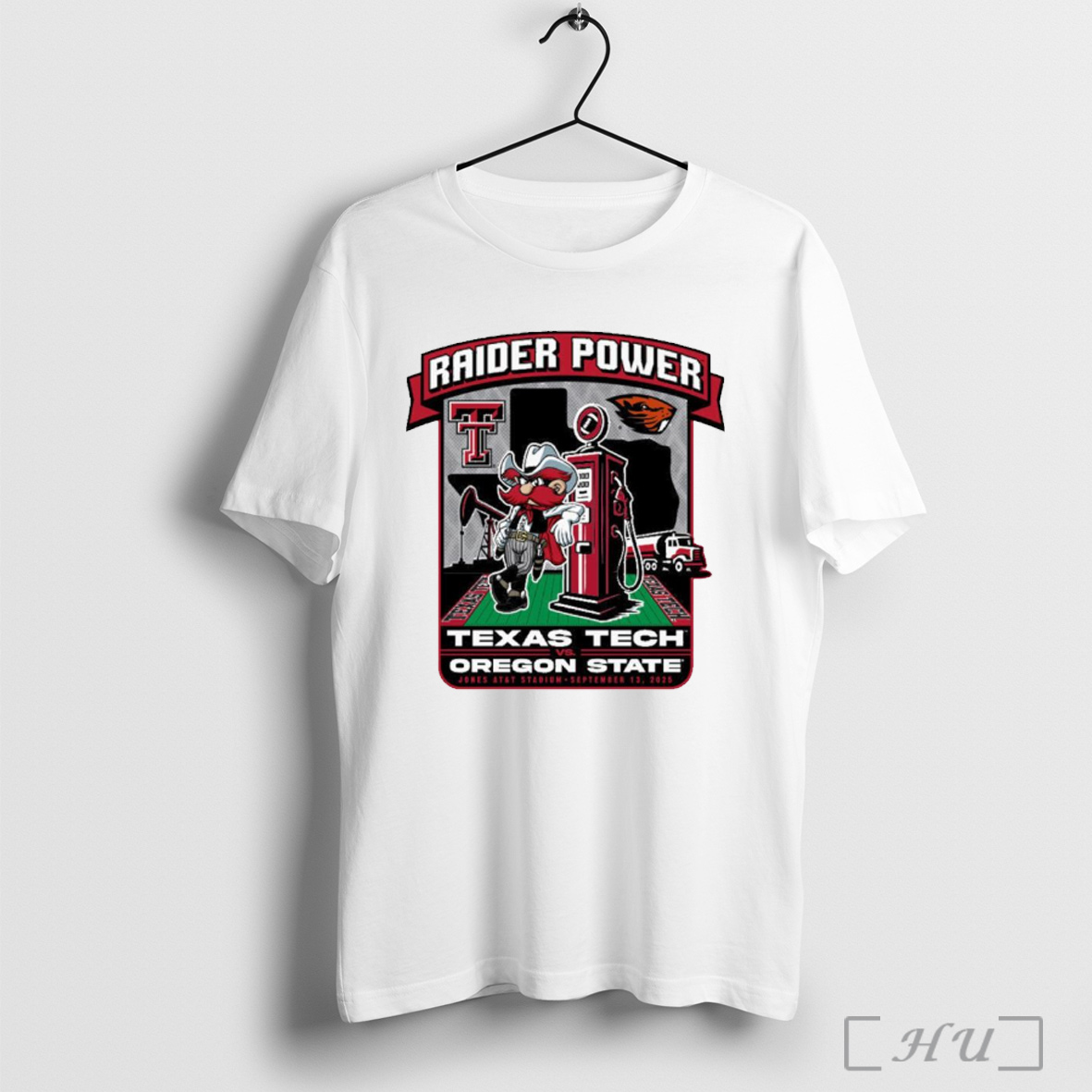 Officials Texas Tech Red Raiders Vs Oregon State Beavers September 13 2025 Raider Power Energy Gameday T Shirt Sweatshirt