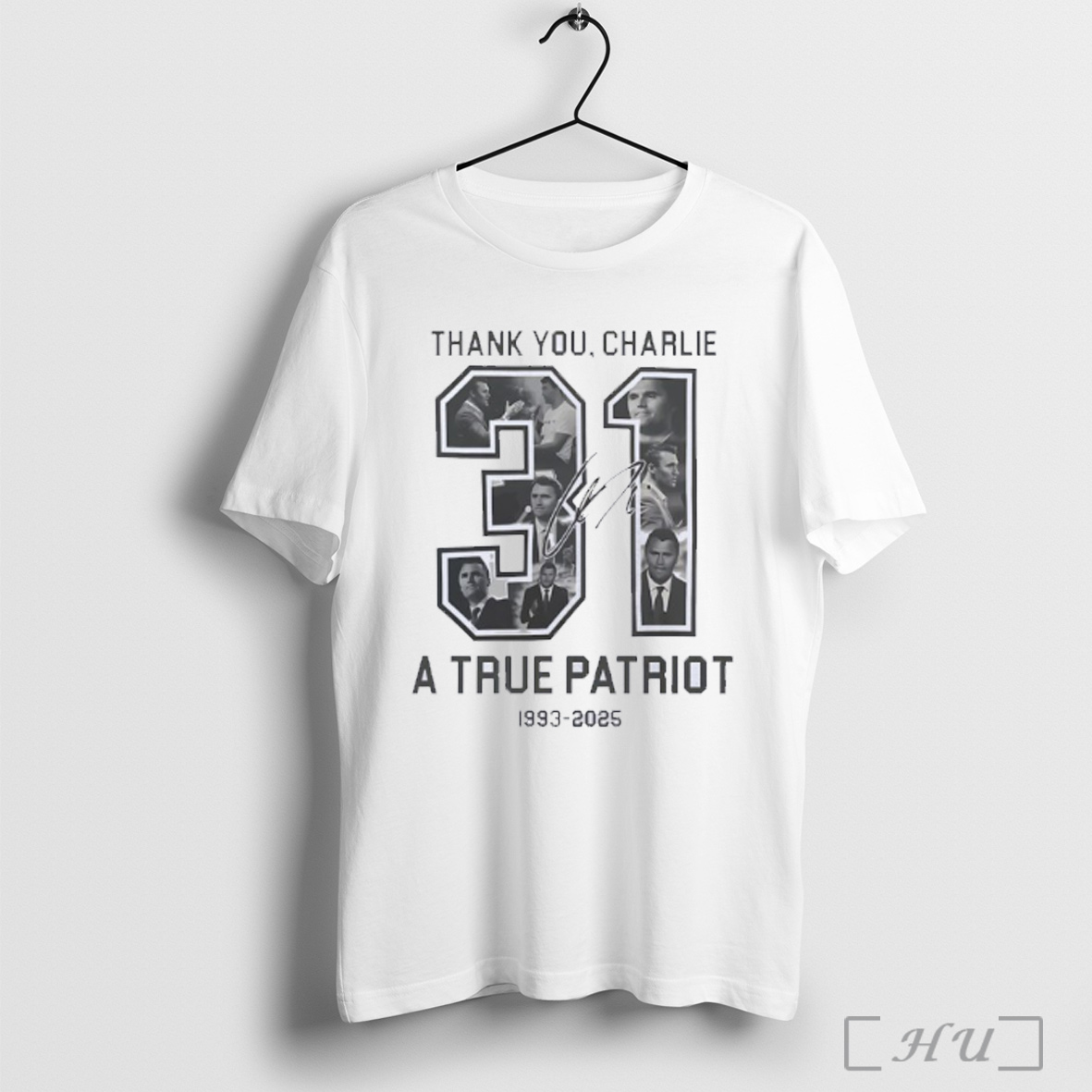 Officials Thank You Charlie Kirk 31 A True Patriot 1993 2025 Signature T Shirt Sweatshirt