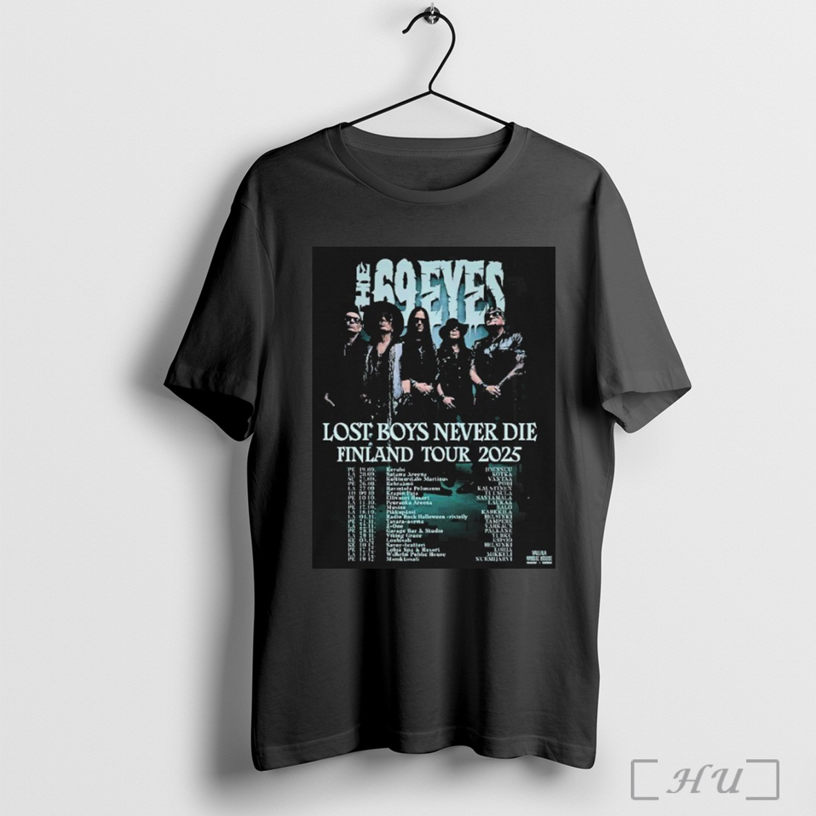 Officials The 69 Eyes Lost Boys Never Die Finland Tour 2025 Dates T Shirt Sweatshirt