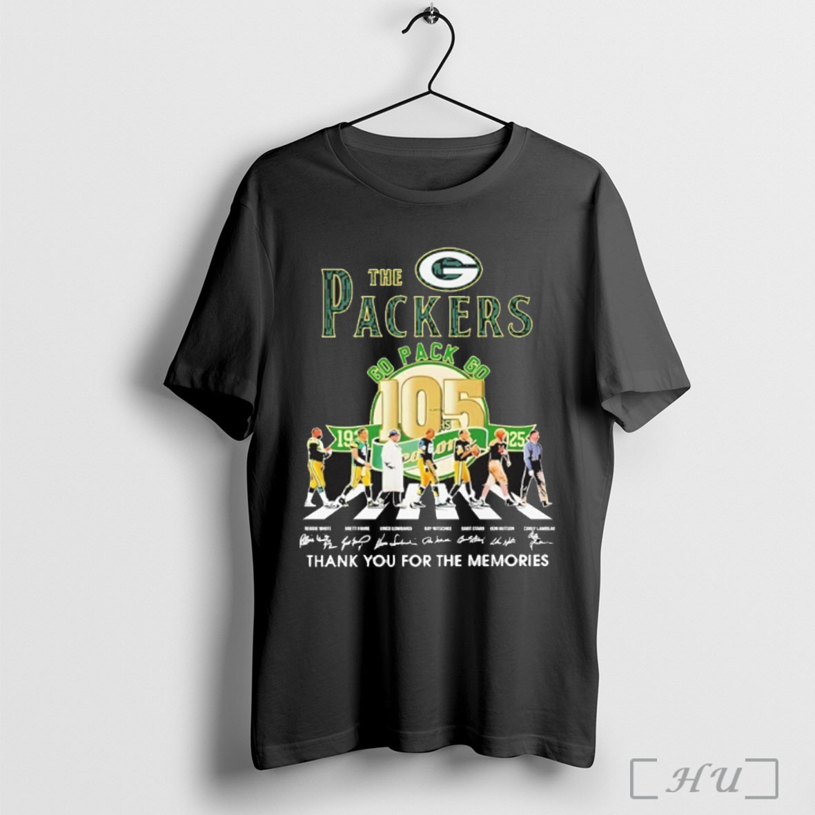 Officials The Packers Go Pack Go Team Player Abbey Road Signature Thank You For The Memories T Shirt Sweatshirt