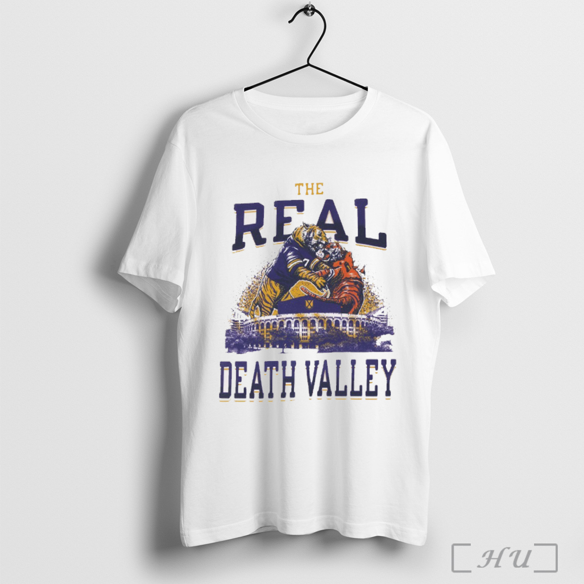 Officials The Real Death Valley Lsu Tigers Vs Clemson Tigers Mascots Painting T Shirt Sweatshirt