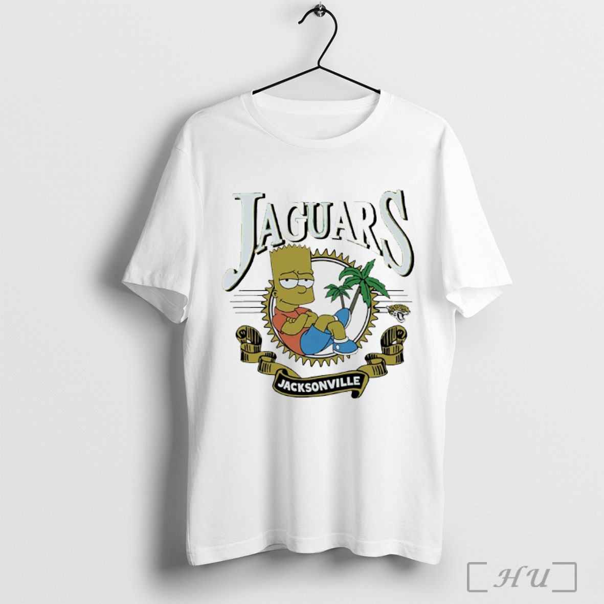 Officials The Simpsons Bart X Jacksonville Jaguars Nfl 2025 T Shirt Sweatshirt