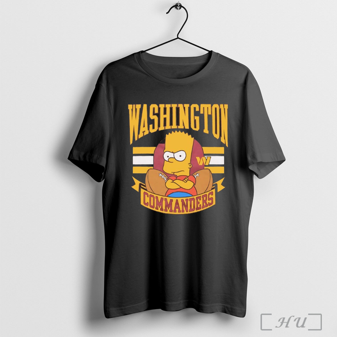 Officials The Simpsons Bart X Washington Commanders Nfl 2025 T Shirt Sweatshirt