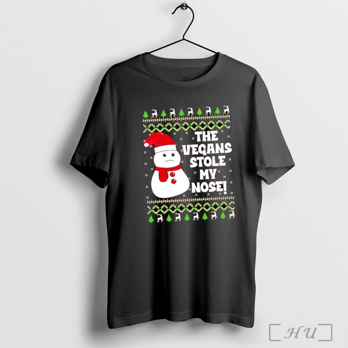 Officials The Vegans Stole My Nose Funny Christmas T Shirt Sweatshirt