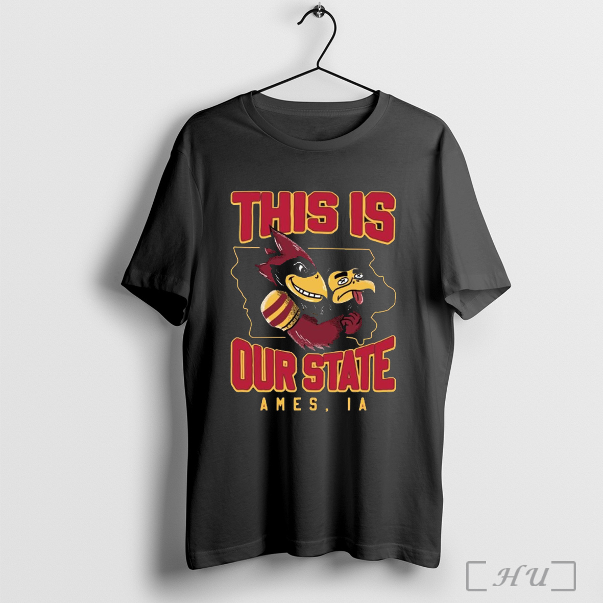 Officials This Is Our State Ames Ia Iowa State Cyclones Vs Iowa Hawkeyes Mascots T Shirt Sweatshirt