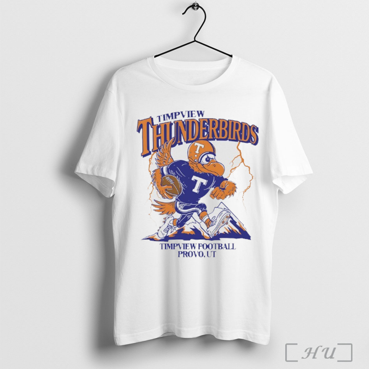 Officials Timpview Thunderbirds Football Provo Mascot Lightning T Shirt Sweatshirt