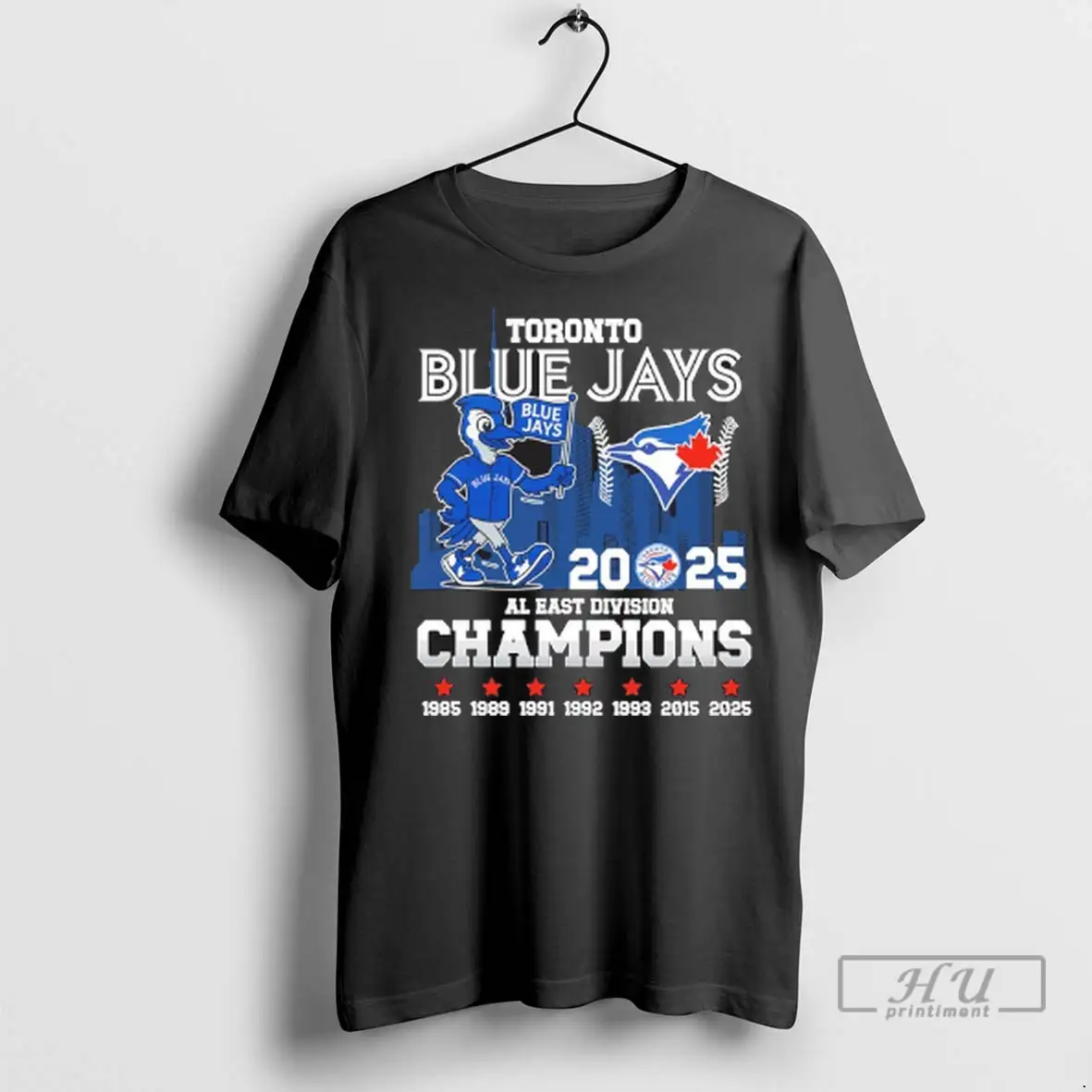 Officials Toronto Blue Jays Mascot 2025 Al East Division Champions T Shirts Sweatshirt
