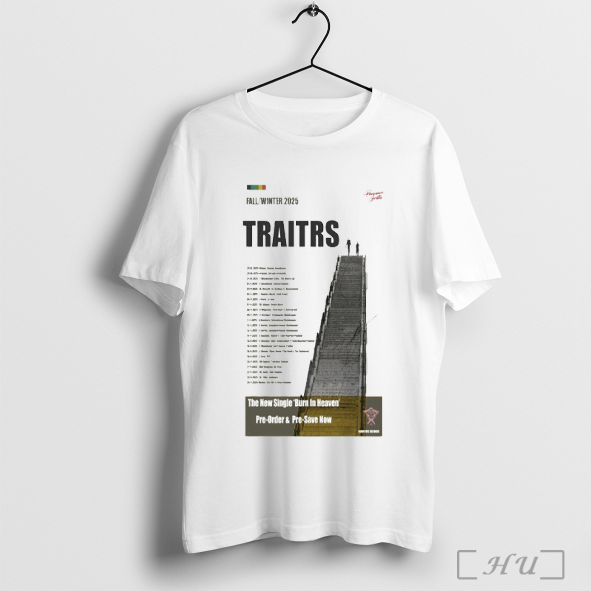 Officials Traitrs The New Single Burn In Heaven Fall Winter Tour 2025 T Shirt Sweatshirt