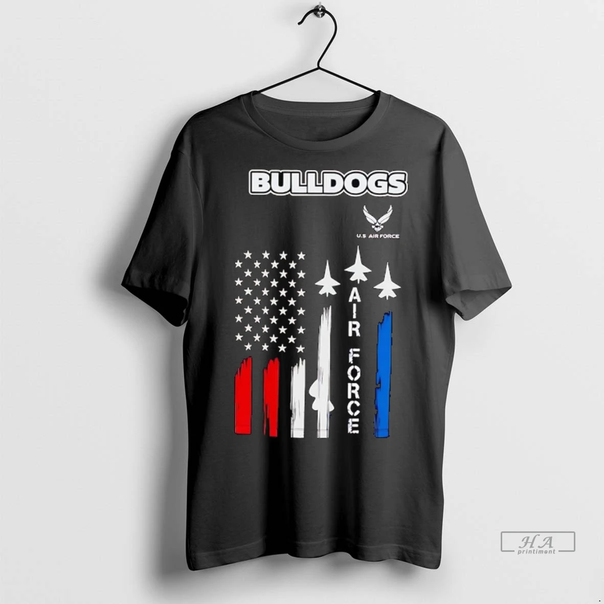 Officials Trendy Georgia Bulldogs Us Air Force Us Flag Shirt Sweater