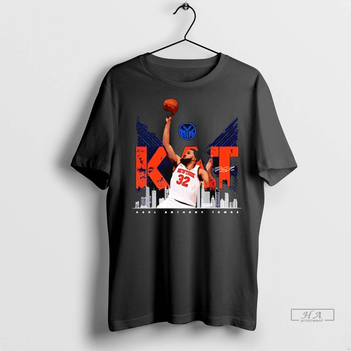 Officials Trendy Karl Anthony Towns Lay Ups Skyline New York Knicks Shirt Sweater