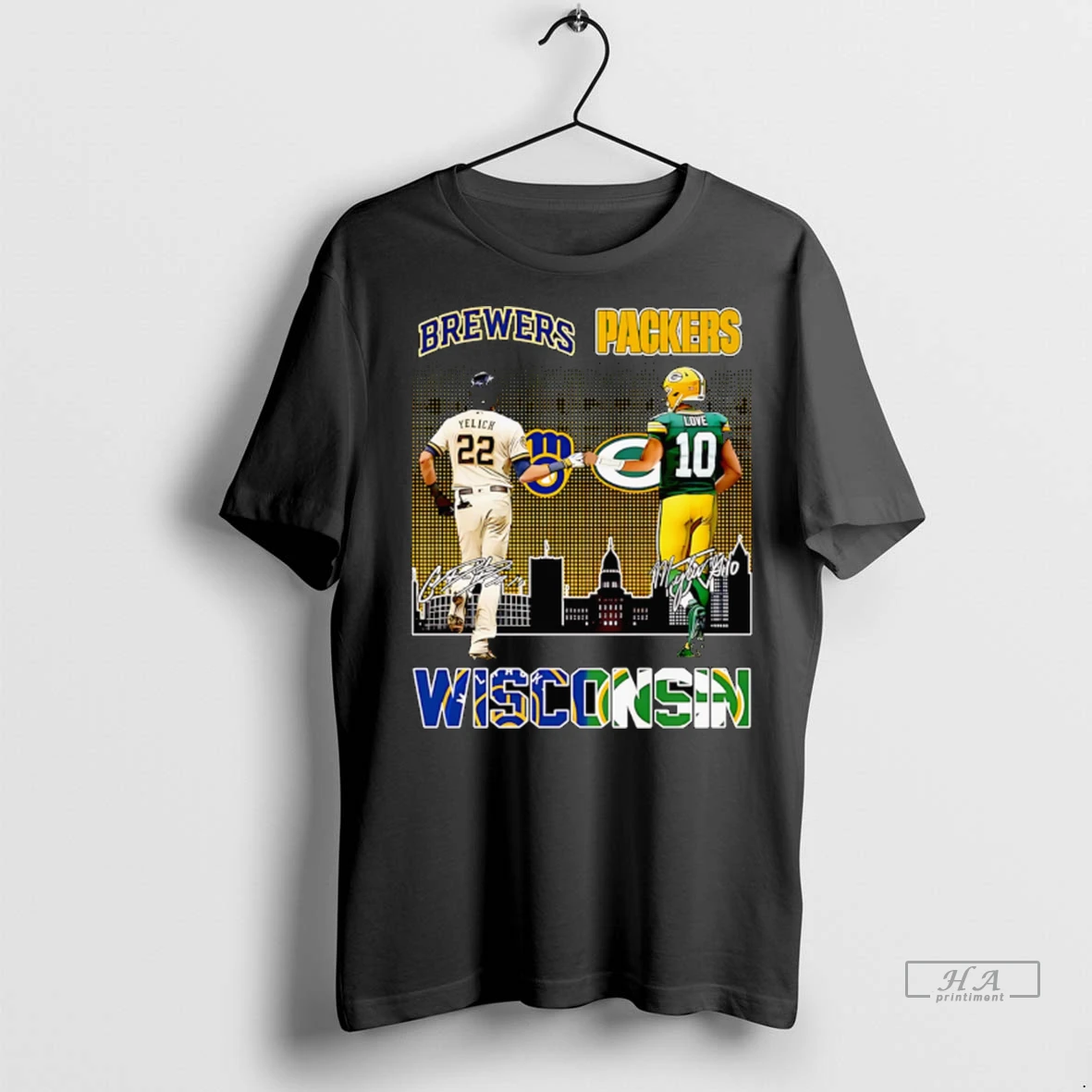Officials Trendy Yelich And Love Wisconsin Skyline Shirt Sweater