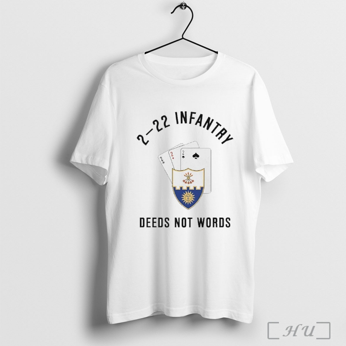 Officials Triple Deuce 2 22 Infantry Deeds Not Words T Shirt Sweatshirt