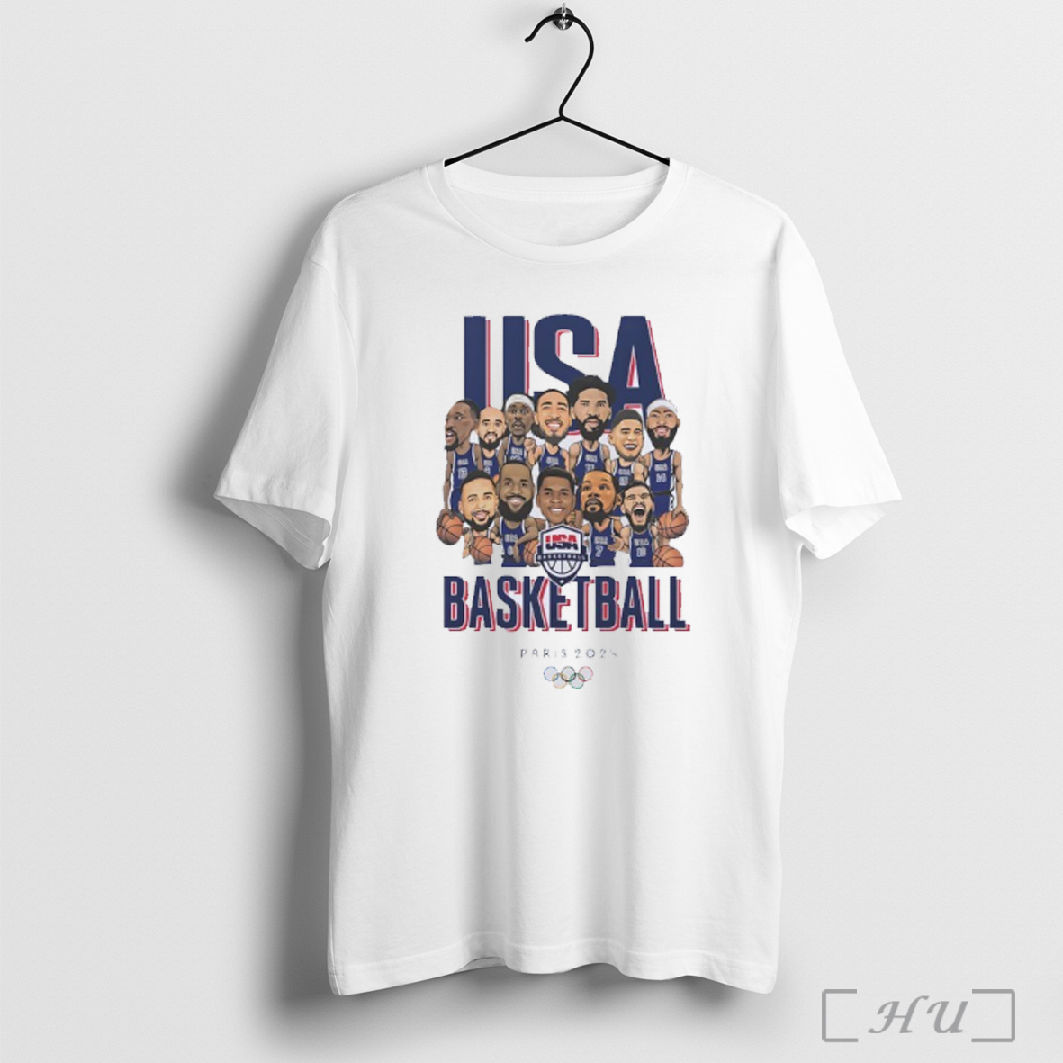 Officials Usa Basketball Paris Olympic 2024 T Shirt Sweatshirt