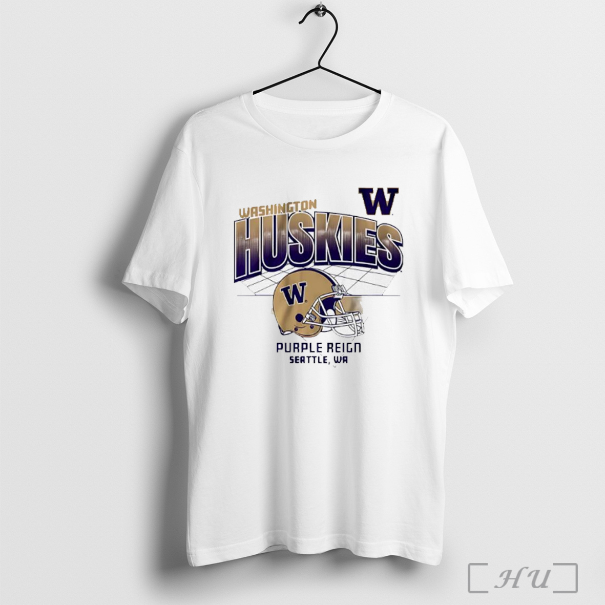Officials Washington Huskies Football Purple Reign Seattle Helmet Grid T Shirt Sweatshirt
