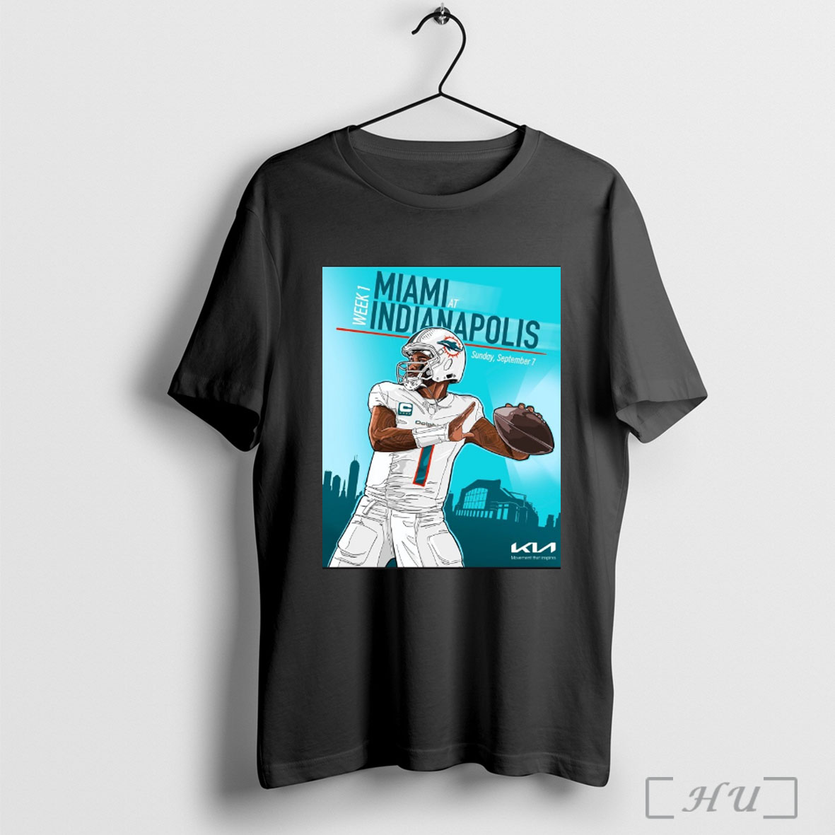 Officials Week 1 Nfl Game Tua Tagovailoa Miami Dolphins At Indianapolis Colts Sunday September 7th 2025 T Shirt Sweatshirt