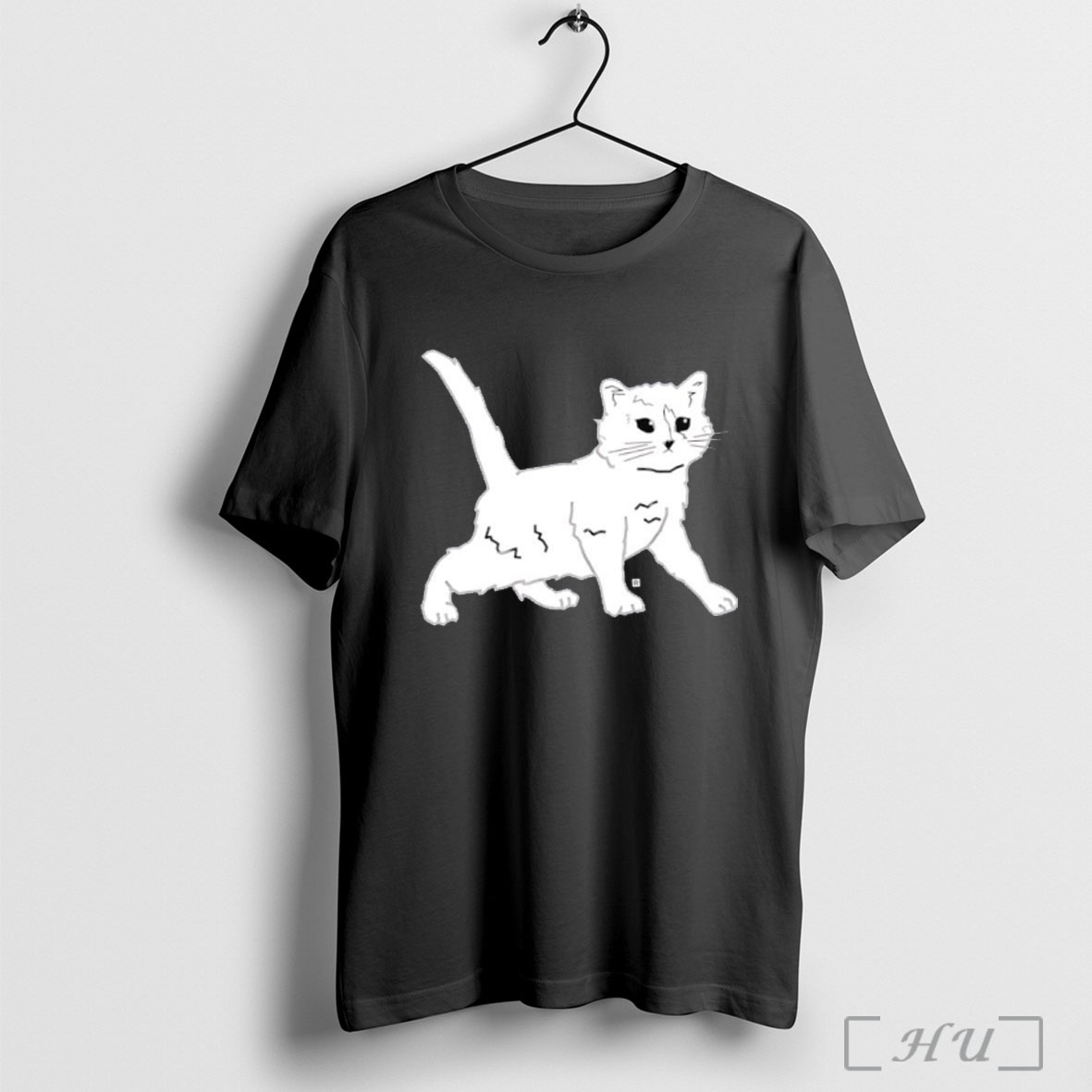 Officials White Cat Glow In The Dark Gary Skeleton T Shirt Sweatshirt