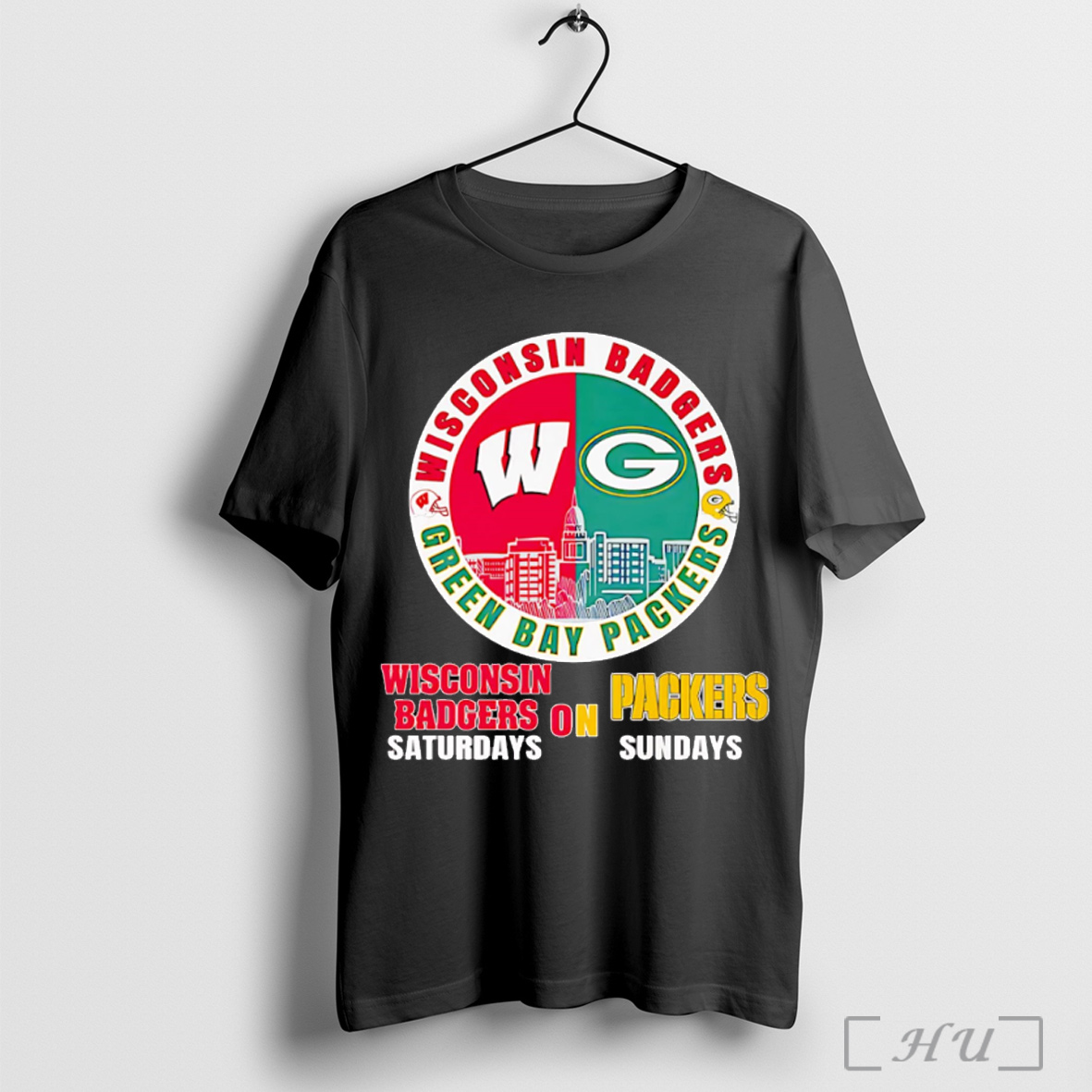 Officials Wisconsin Badgers On Saturdays Green Bay Packers On Sundays T Shirt Sweatshirt