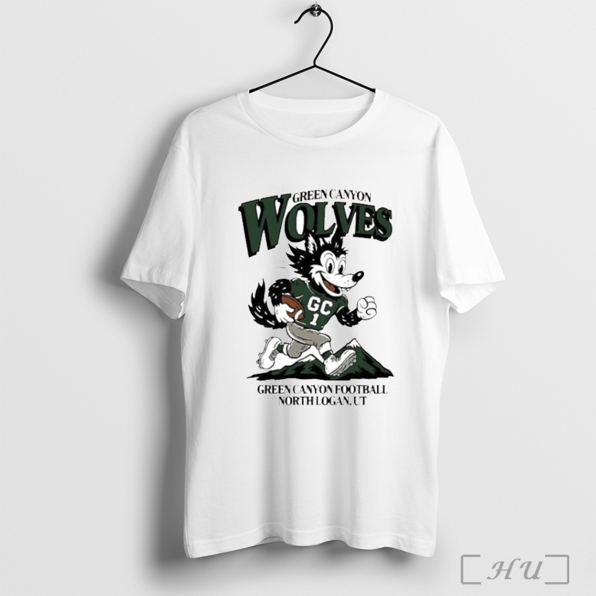 Officials Wolves Green Canyon Football North Logan Mascot Ornament T Shirt Sweatshirt