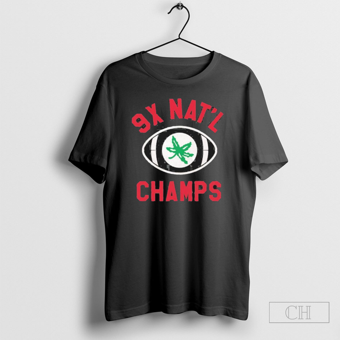 Ohio State Buckeyes 9x Natl Champs T Shirt Tee