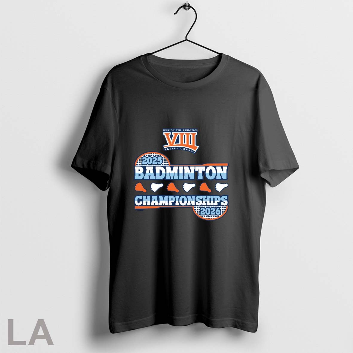 Original 2025 2026 Nysphsaa Section Viii Badminton Championships Logo Shirt