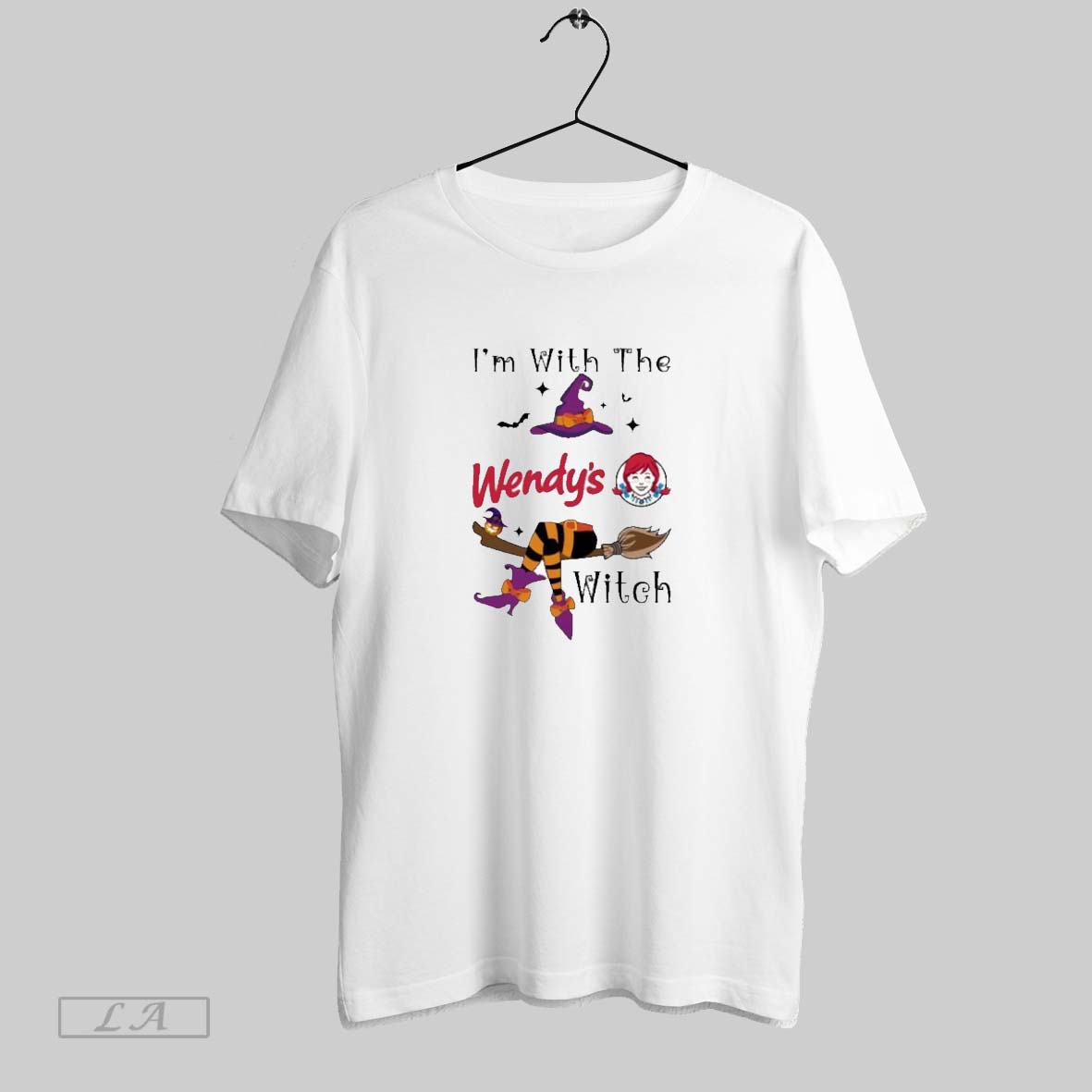 Original 2025 Wendys Im With The Witch Hat Halloween Shirt