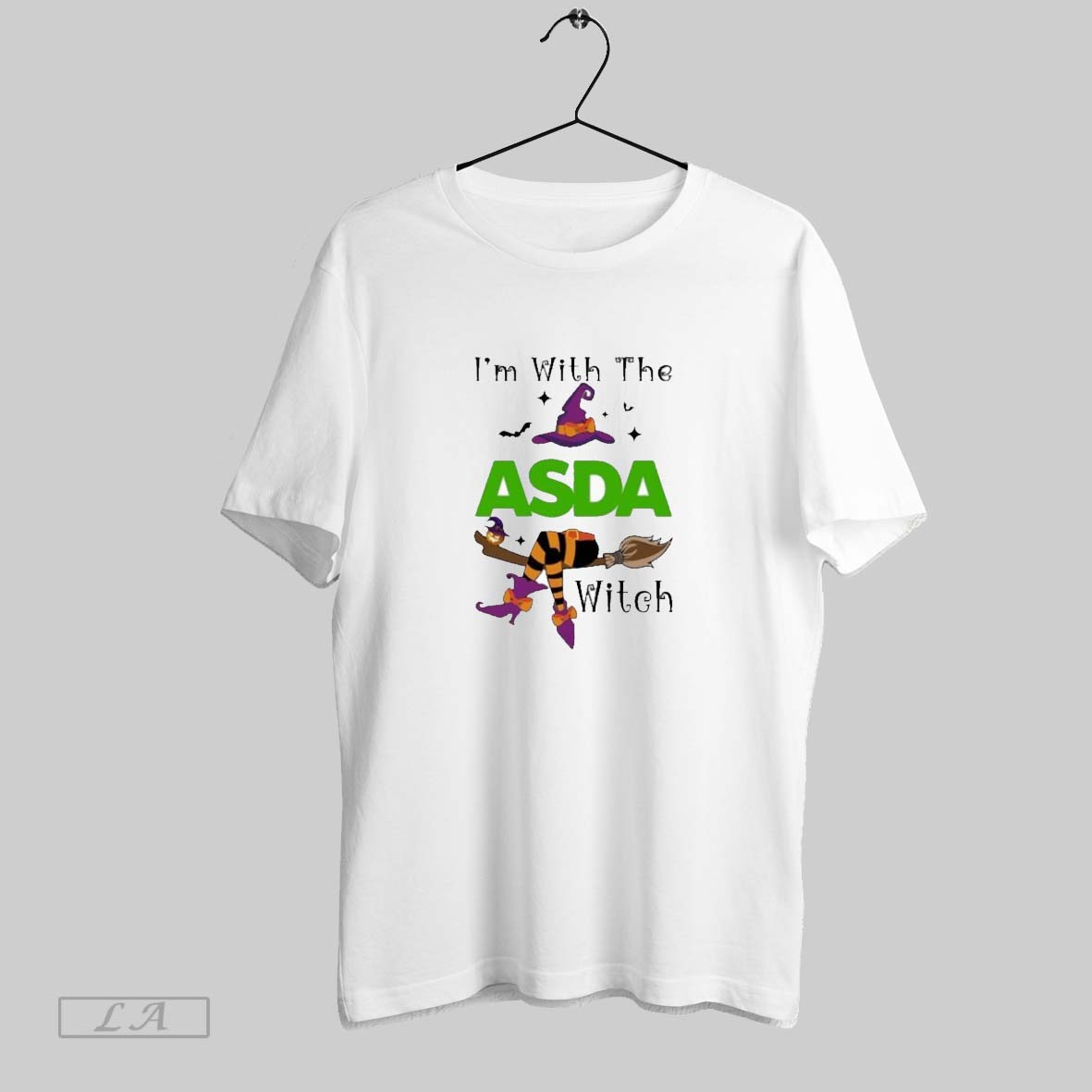 Original Asda Im With The Witch Hat Halloween Shirt