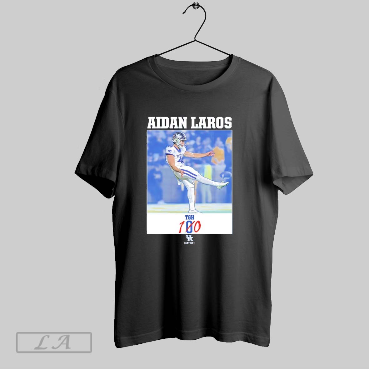 Original Aidan Laros Tgh 100 Kentucky Wildcats Football Shirt