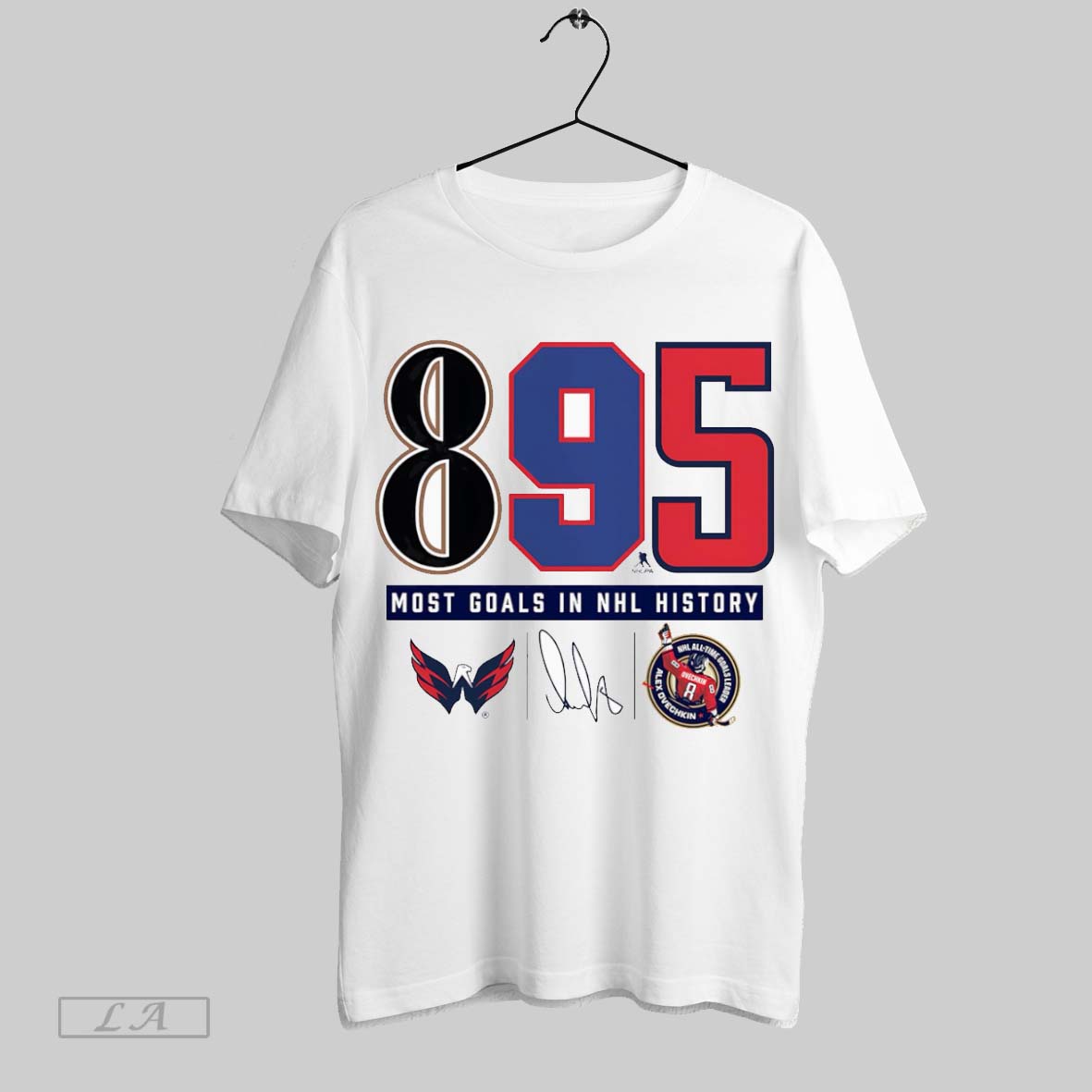 Original Alexander Ovechkin Washington Capitals Nhl All Time Leading Goalscorer The History Of 895 Shirt