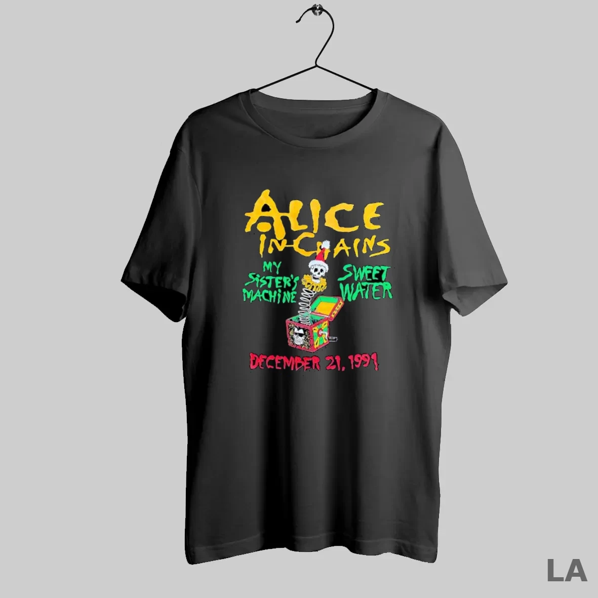 Original Alice In Chains My Sisters Machine Sweet Water December 21 1991 Skull T Shirt