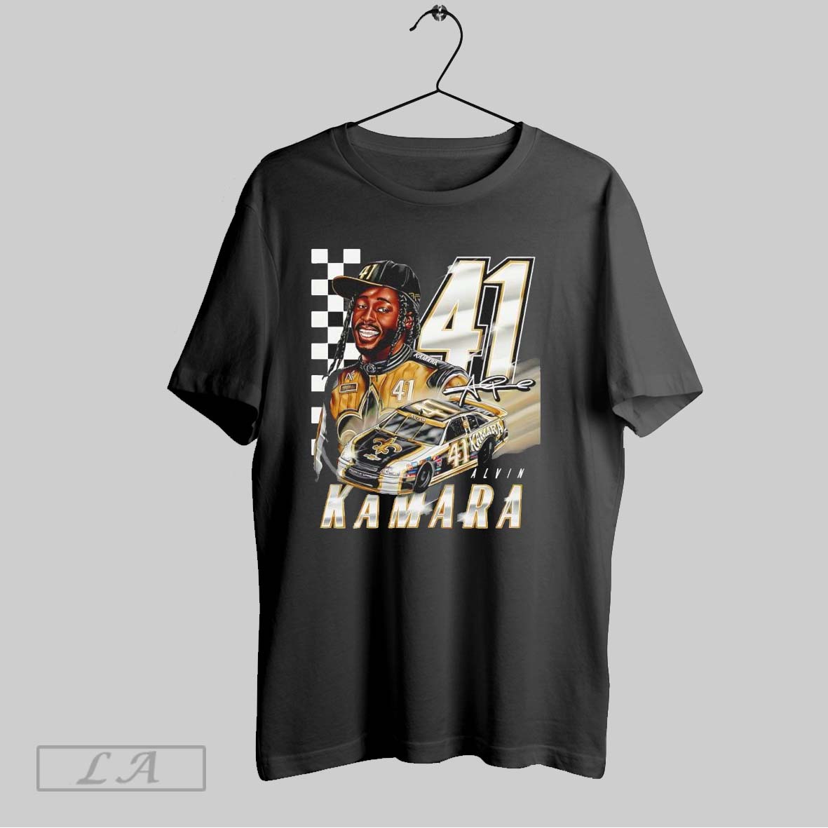 Original Alvin Kamara 41 Nascar Signature Shirt