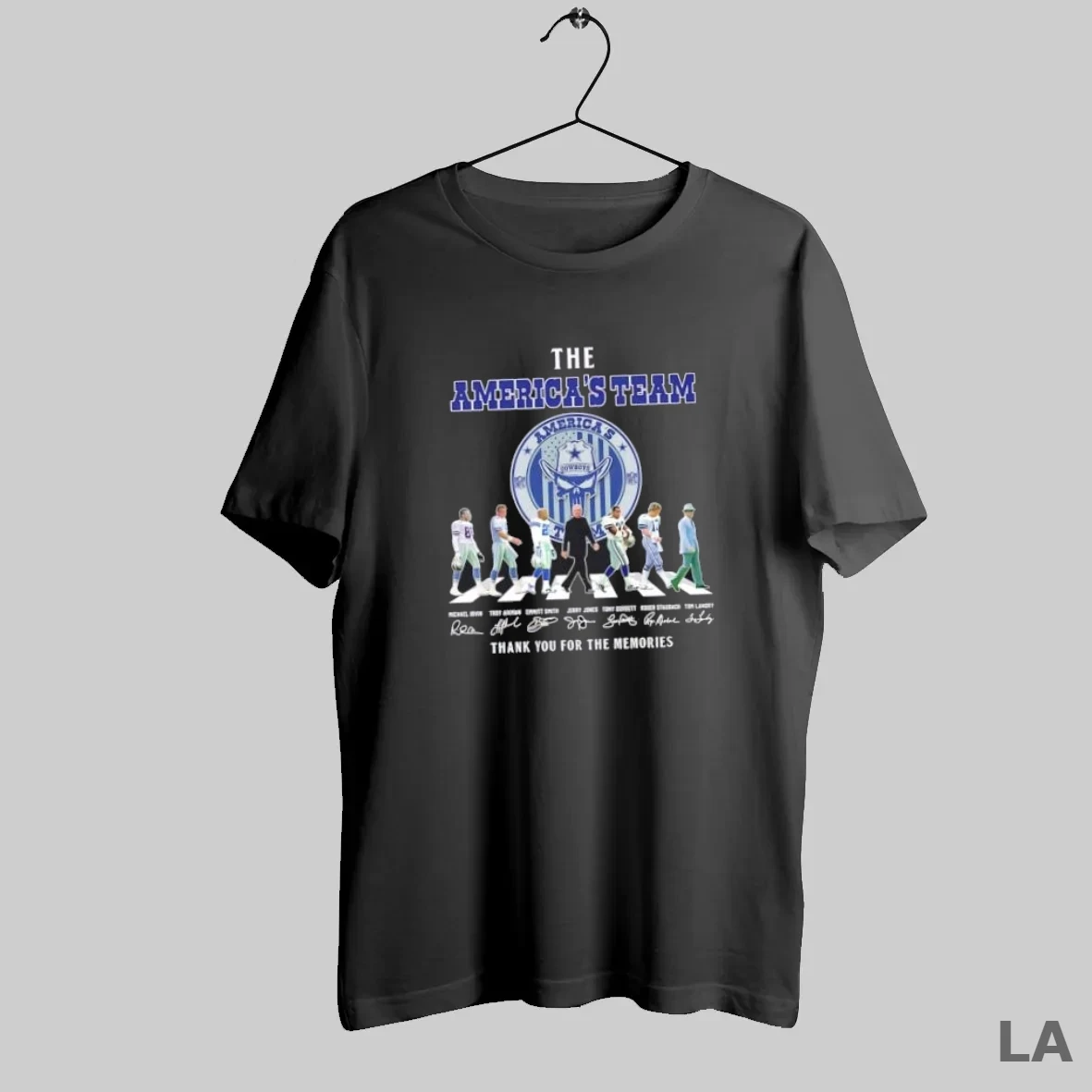 Original Americas Team Dallas Cowboys Tom Landry And Legends Abbey Road Signatures T Shirt