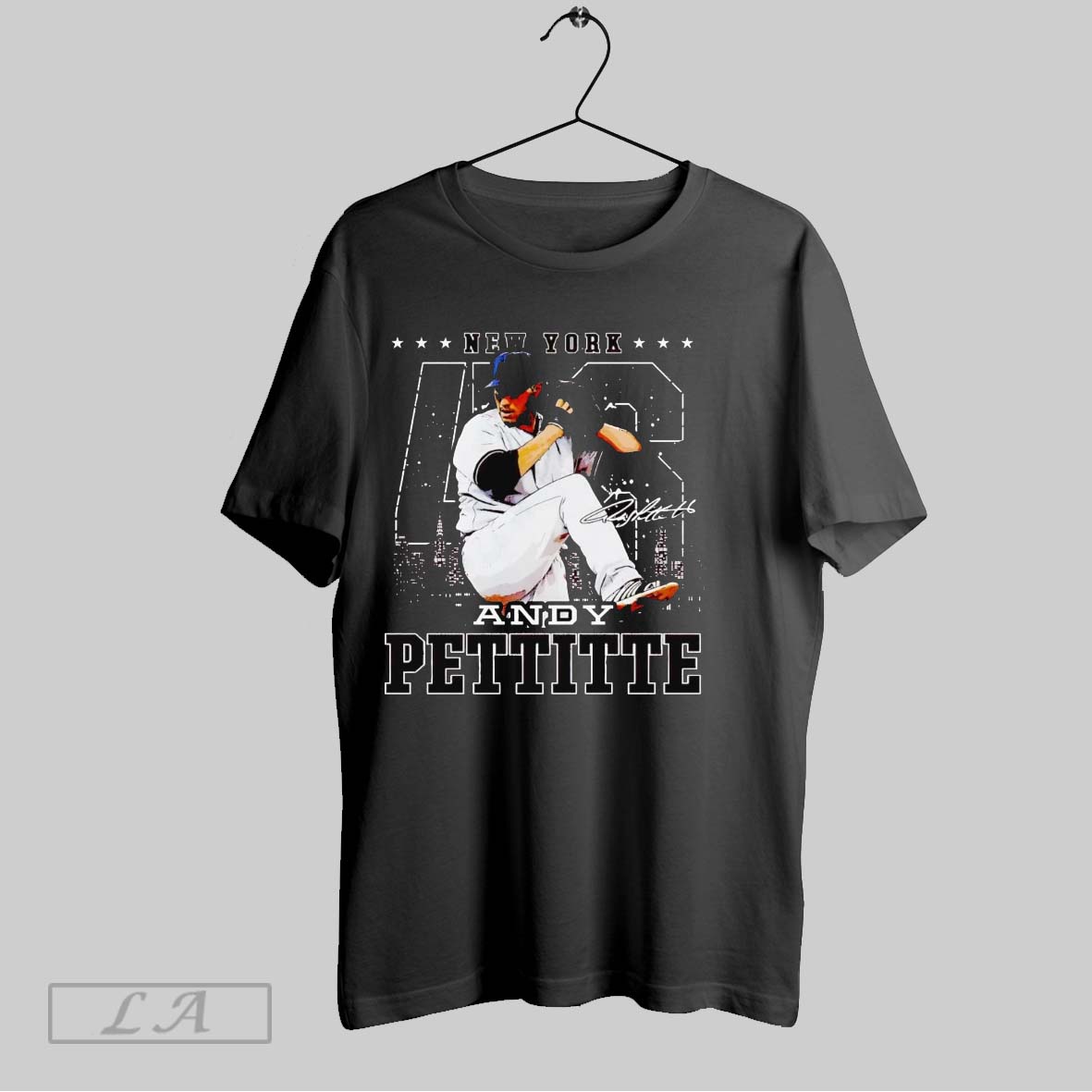 Original Andy Pettitte New York Skyline Signature Shirt