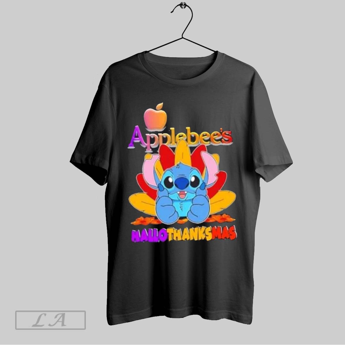 Original Applebees X Stitch Happy Hallothanksmas Shirt