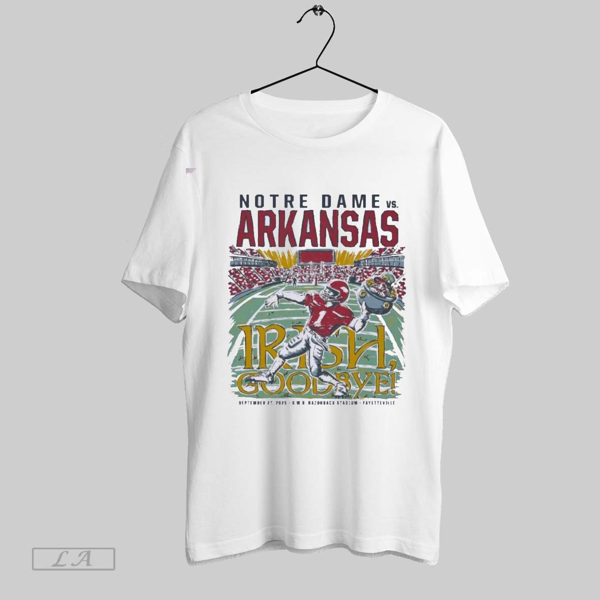 Original Arkansas Vs Notre Dame Game Day 2025 September 27 Shirt