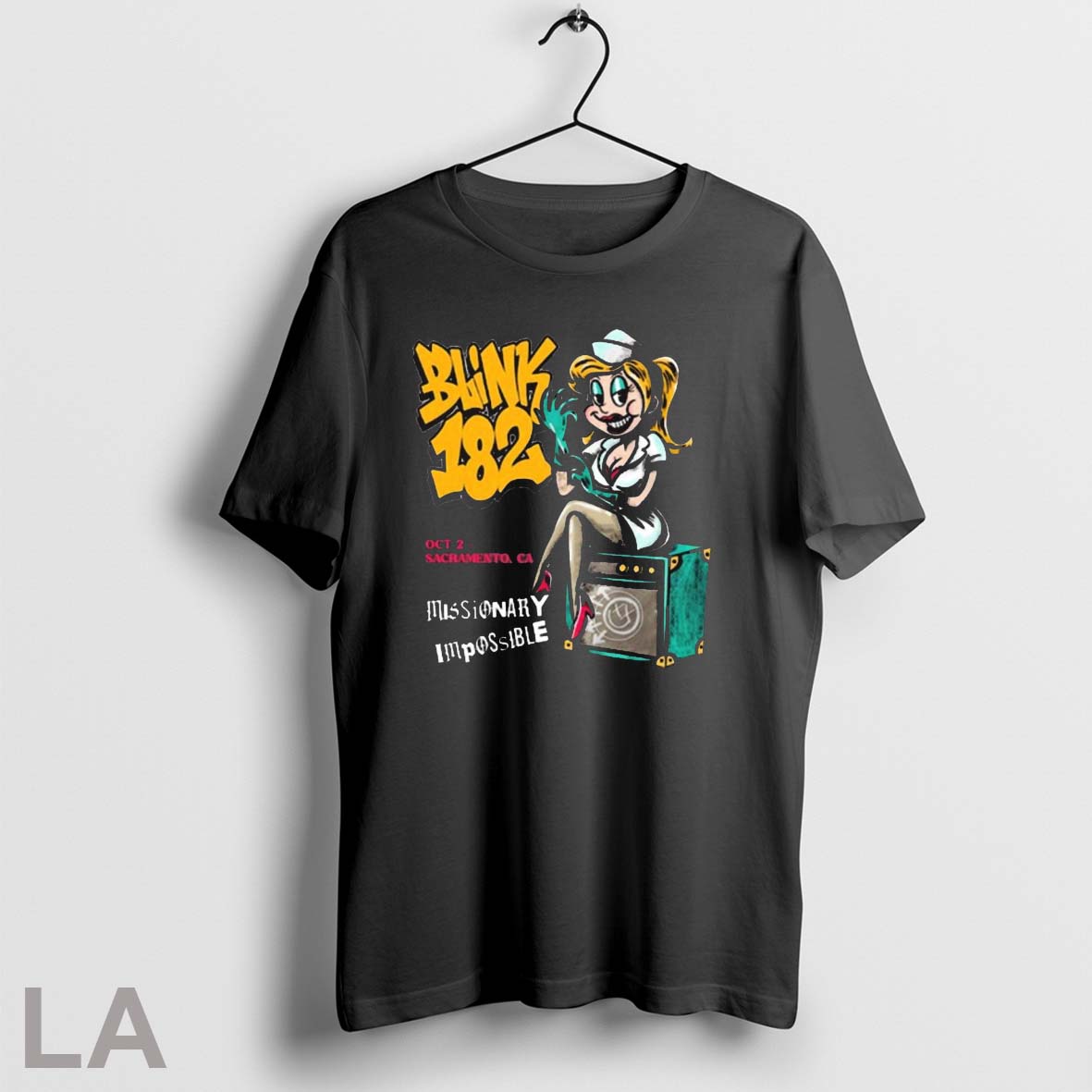 Original Blink 182 Missionary Impossible Aftershock Festival In Sacramento Ca October 2 2025 Shirt