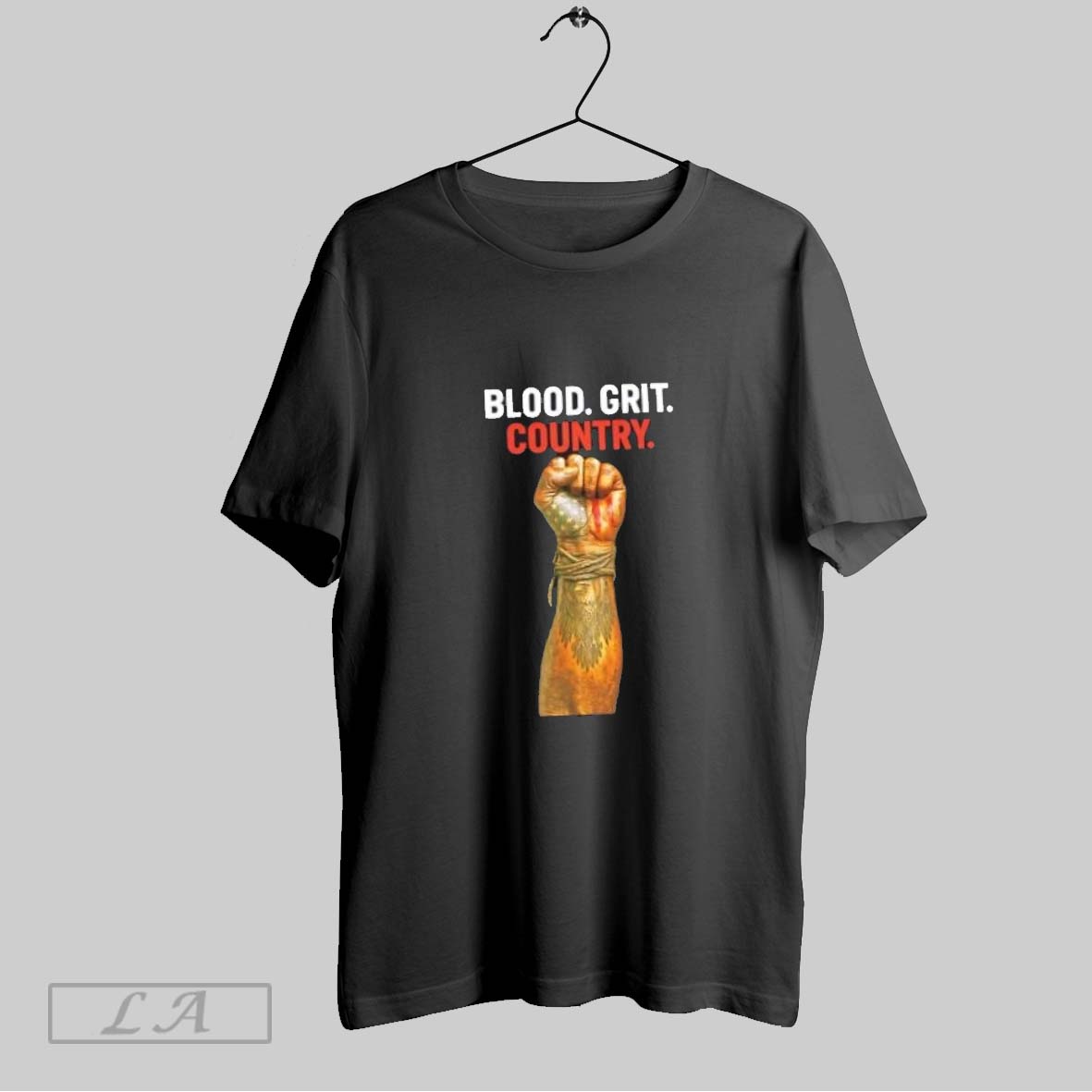 Original Blood Grit Country Any Questions Shirt