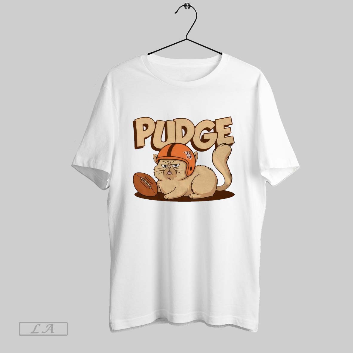 Original Bowling Green State University Football Orange Pudge The Cat Team Painting T Shirt Shirt