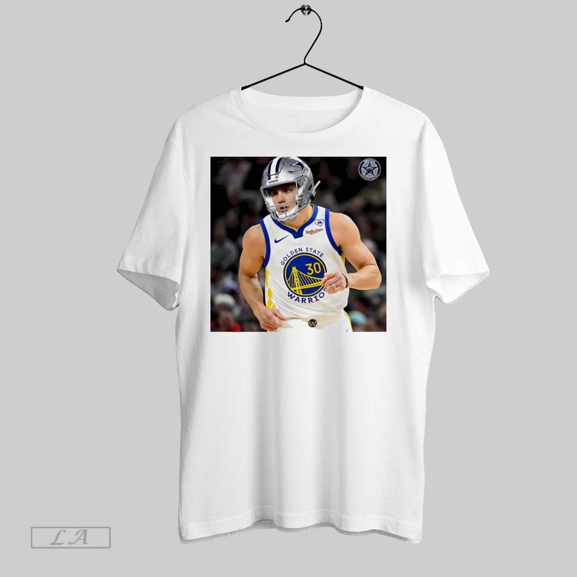 Original Brandon Aubrey Dallas Cowboys Football X Basketball Parody Tshirt