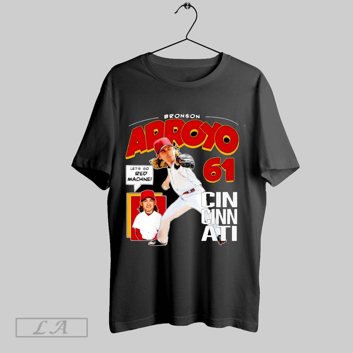 Original Bronson Arroyo Lets Go Red Machine Cincinnati Reds Baseball Diamond Shirt