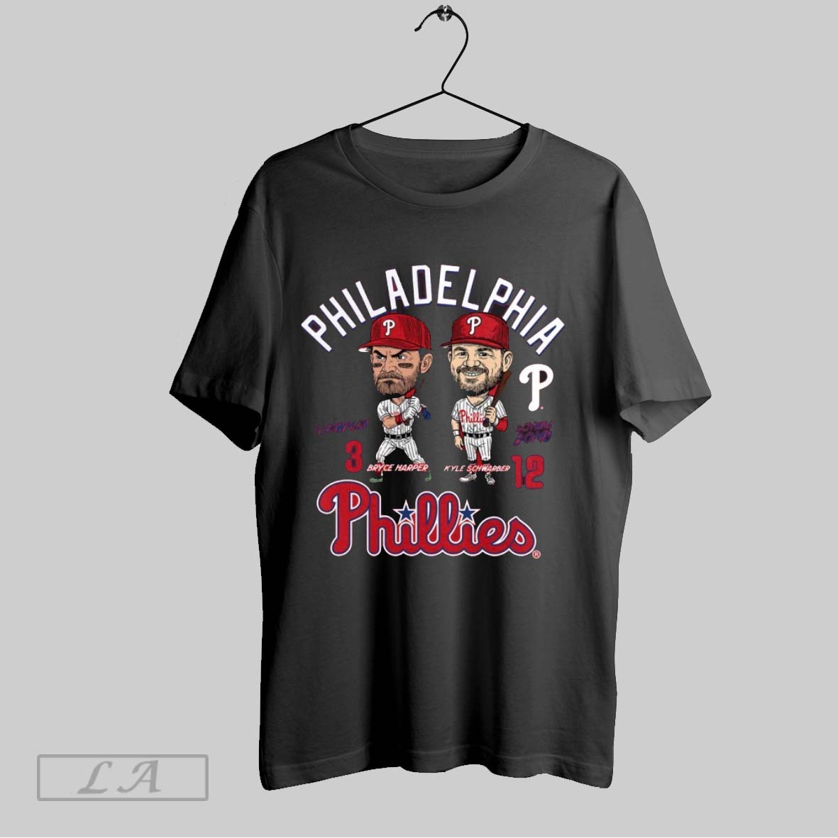 Original Bryce Harper Kyle Schwarber Philadelphia Phillies Caricature Player Duo Shirt