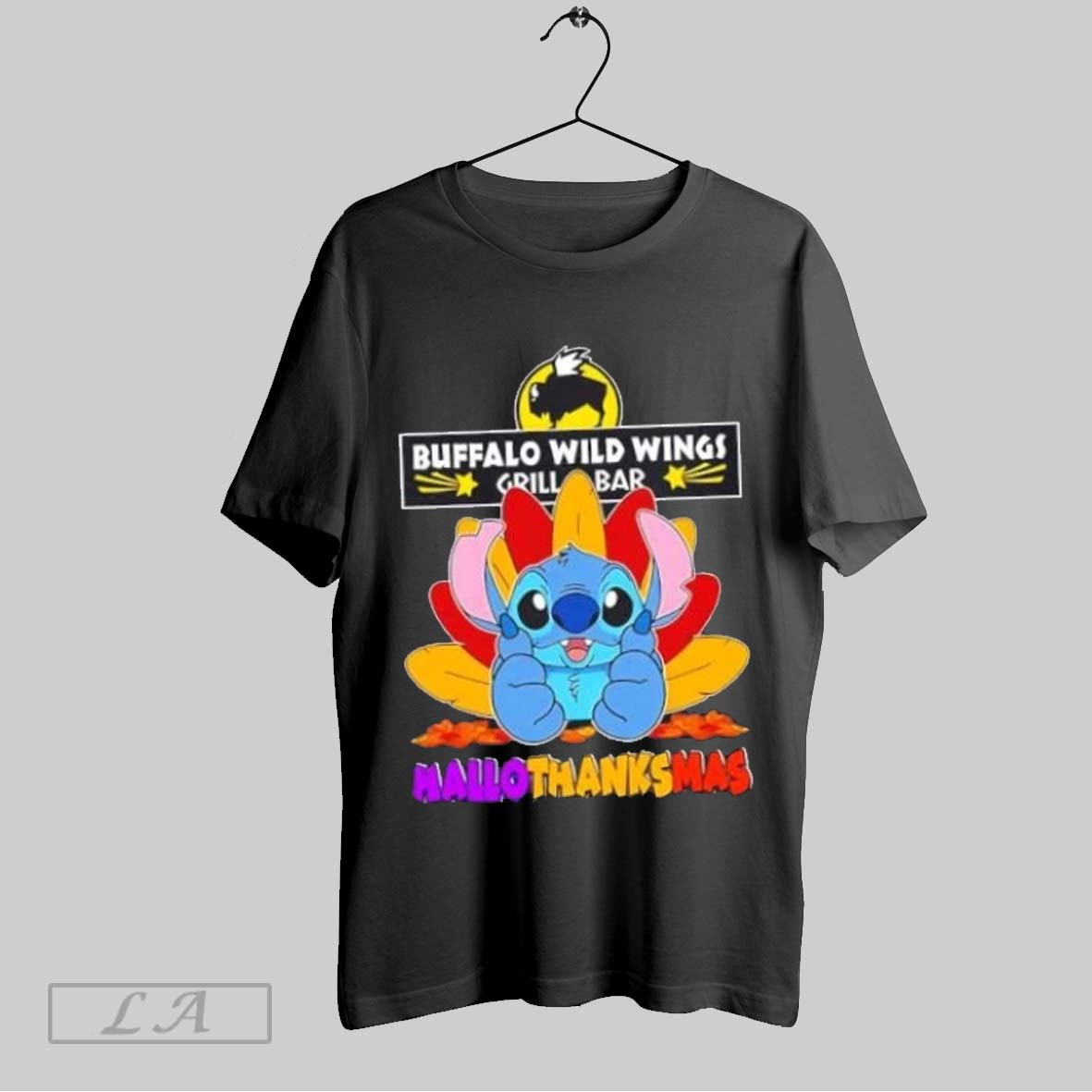 Original Buffalo Wild Wings X Stitch Happy Hallothanksmas Shirt