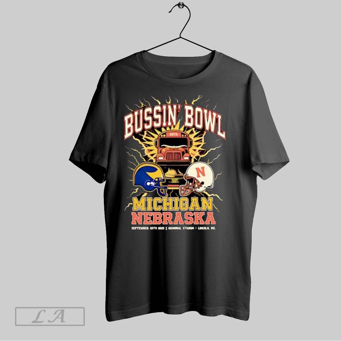 Original Bussin Bowl Michigan And Nebraska Shirt