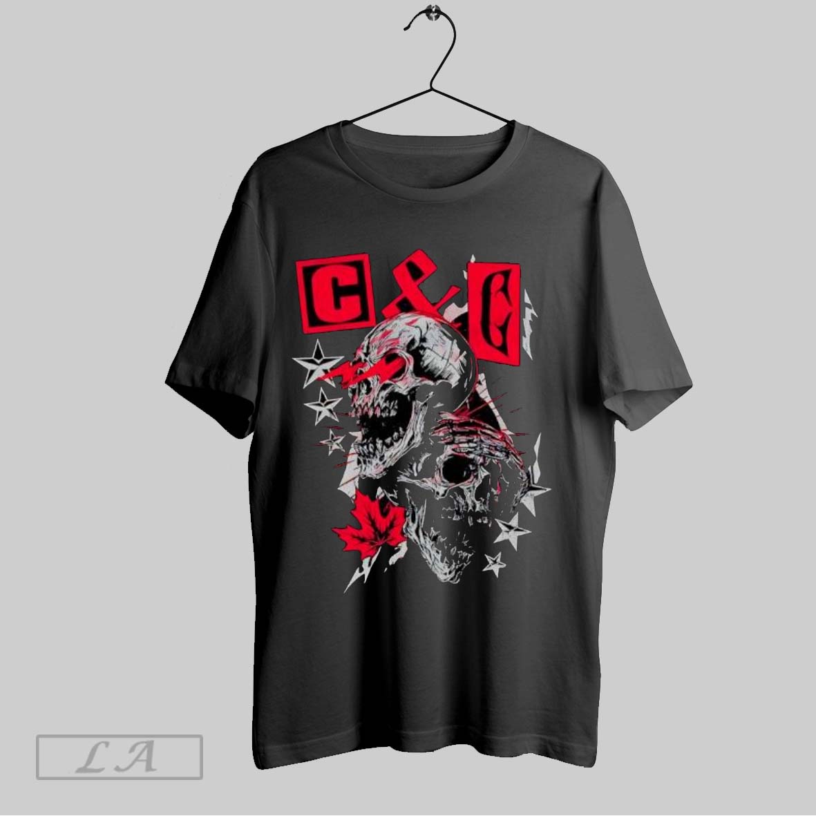 Original C And G Skulls Wwe Shirt
