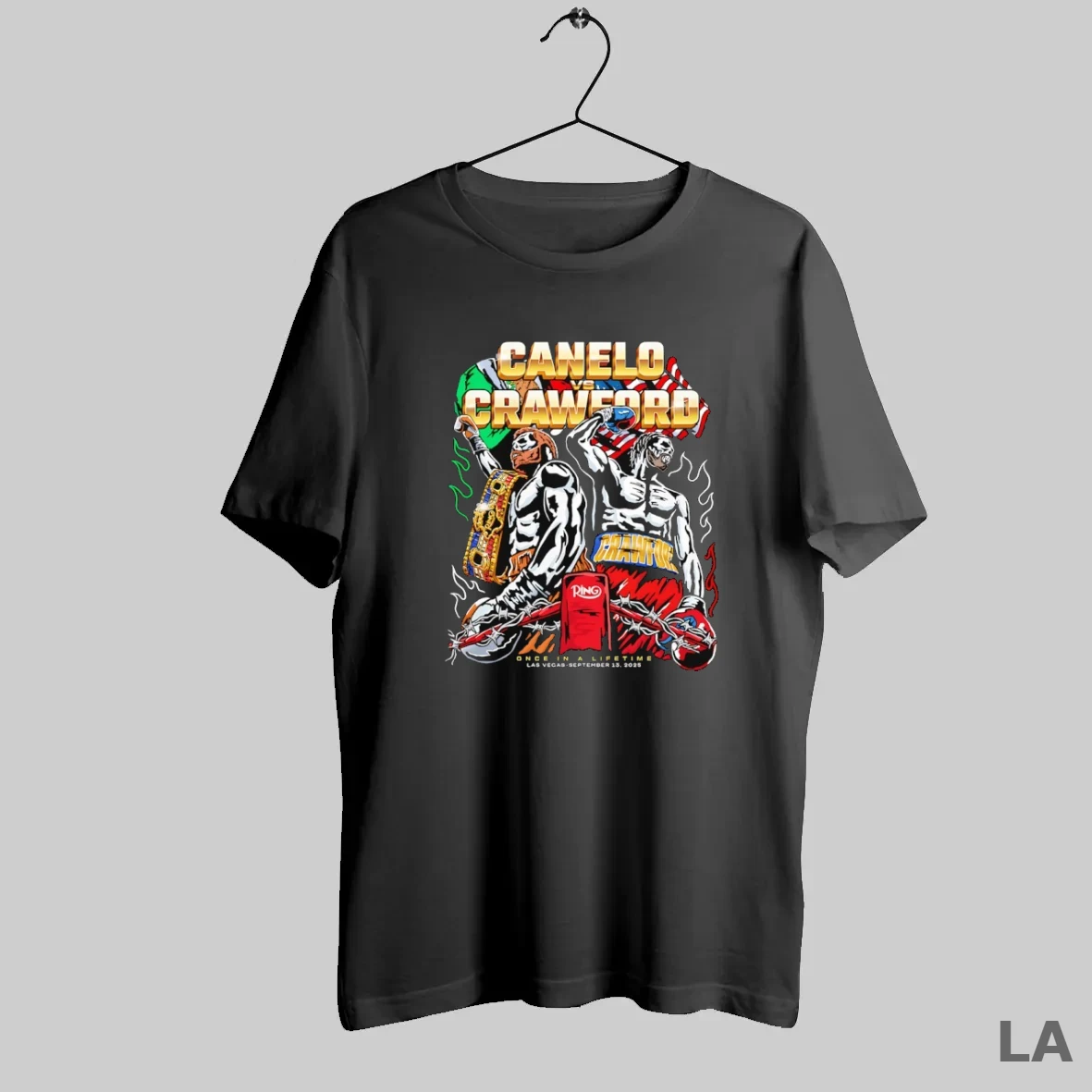 Original Canelo Vs Crawford Once In A Lifetime 2025 T Shirt
