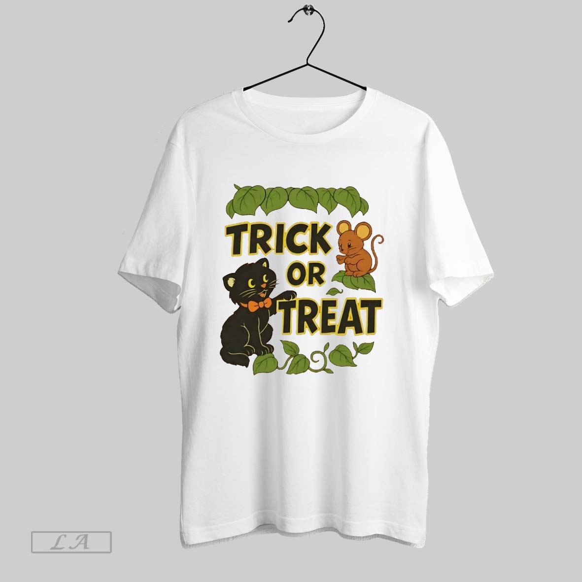 Original Cat And Mouse Trick Or Treat Halloween Shirt