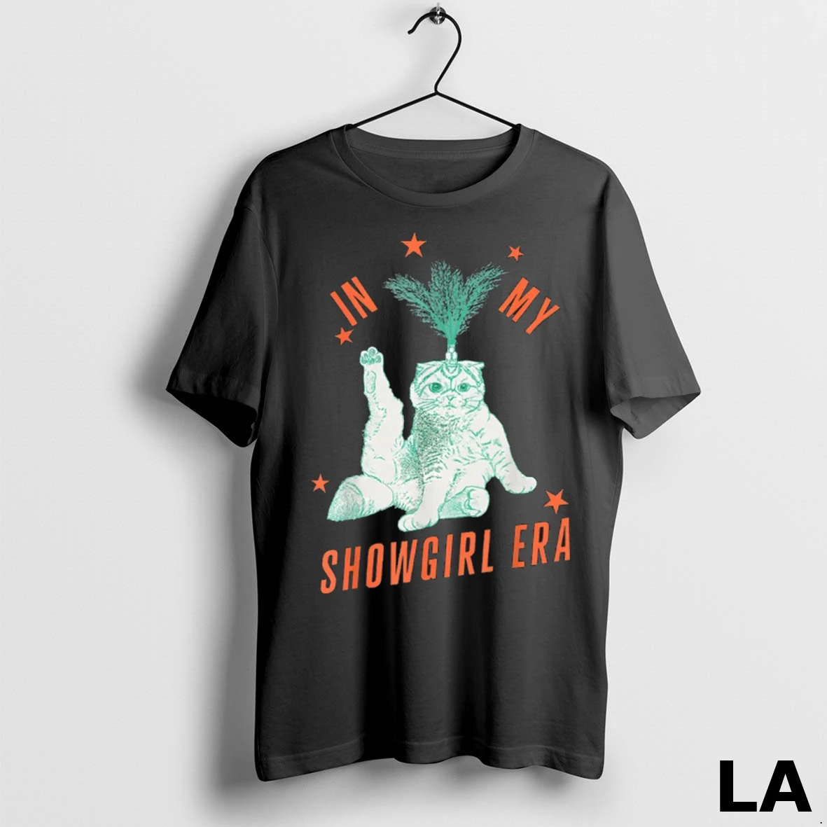 Original Cat In Showgirl Costume Retro Humor Shirt