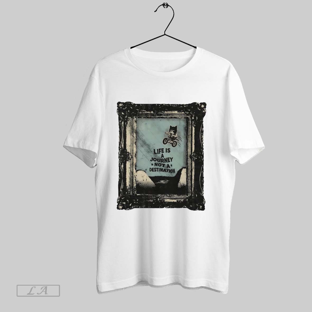 Original Cat Life Is A Journey Not A Destination Shirt